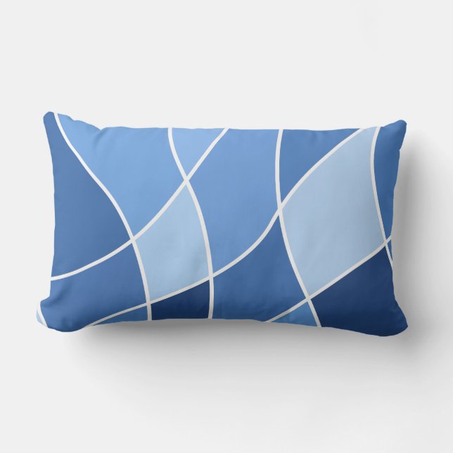 Sky blues - trendy stijlvol design kussen (Voorkant)