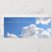Sky Boarding Pass Weddingticket-uitnodiging met RS Kaart (Achterkant)