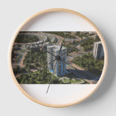 Sky Building Wandklok – Moderne Tijdmeter (Voorkant)