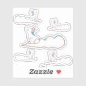 Sky Bunny - Simple Stylized Drawing Sticker (Vel)