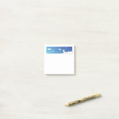 Sky Bunny Sticky Notes met  tekst (Op bureau)