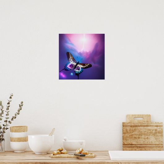 Sky Butterfly Poster (Keuken)