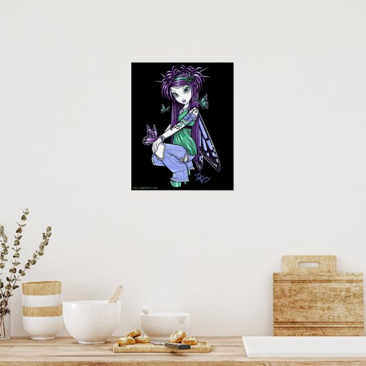 "Sky" Butterfly Roos Fairy Posters (Keuken)