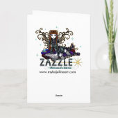 "Sky" Butterfly Roos Tattoo Fairy Kaart (Achterkant)