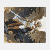 Sky Champion Archangel Michael Fleece Deken (Voorkant (Horizontaal))