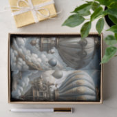 Sky City Airships Decoupage Tissuepapier (Geschenk)