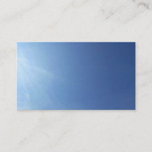 Sky Cloud Blue Plain Classic Natuur Visitekaartjes