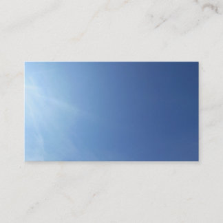 Sky Cloud Blue Plain Classic Natuur Visitekaartjes