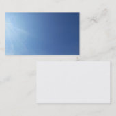 Sky Cloud Blue Plain Classic Natuur Visitekaartjes (Voorkant / Achterkant)