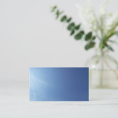 Sky Cloud Blue Plain Classic Natuur Visitekaartjes (Staand voorkant)