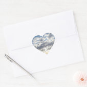 Sky & Clouds Heart Sticker (Envelop)