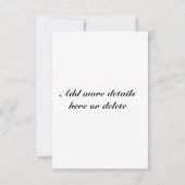 Sky Clouds Heaven Invitation Kaart (Achterkant)