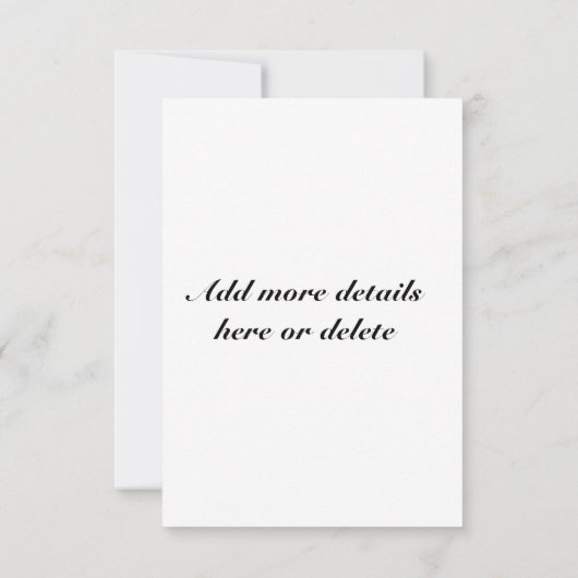 Sky Clouds Heaven Invitation Kaart (Achterkant)