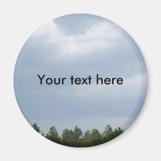 Sky & Clouds Magnet (rond) (Voorkant)