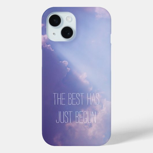Sky Clouds Pastel Inspirerend Quote Natuur Foto Case-Mate iPhone Case (Achterkant)