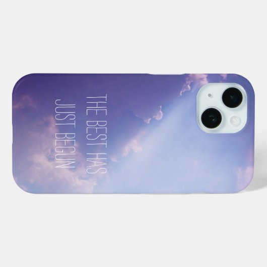 Sky Clouds Pastel Inspirerend Quote Natuur Foto Case-Mate iPhone Case (Achterkant (horizontaal))