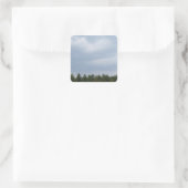 Sky & Clouds Vierkante Sticker (Tas)