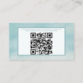 Sky Clouds Wedding Details Kaart Etheal Blue (Achterkant)