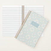 Sky | Coastal Bamboo Trellis Personalized Notitieboek (Binnen)