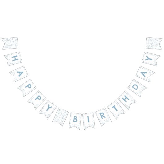 Sky Confetti Waterverf Stippen Bunting Flag Vlaggetjes (Alle)