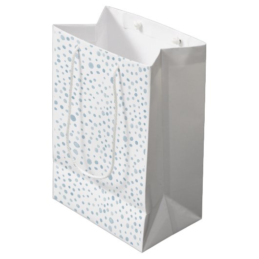Sky Confetti Waterverf Stippen Gift Bag Medium Cadeauzakje (Voorkant Gekanteld)