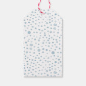 Sky Confetti Waterverf Stippen Gift Label Cadeaulabel (Achterkant)