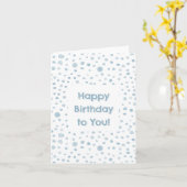 Sky Confetti Waterverf Stippen Verjaardag Kaart (Gele Bloem)