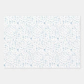 Sky Confetti Waterverf Stippen Wrapping Paper (Voorkant)