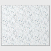 Sky Confetti Waterverf Stippen Wrapping Paper Cadeaupapier (Vlak)