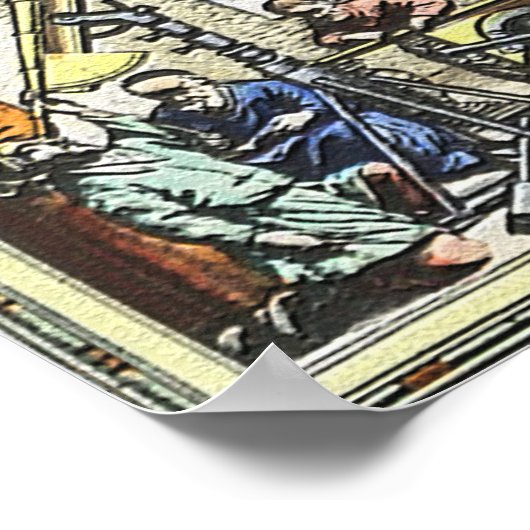 Sky Constellations kaart Poster (Hoek)