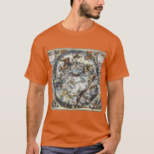 Sky Constellations  kaart T-shirt
