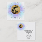 *~* Sky Cosmos Universe Stars Luna Moon Vierkante Visitekaartje (Voorkant / Achterkant)