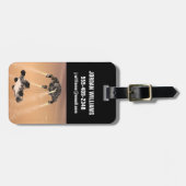 Sky Crane manoeuvre tijdens Curiosity's Mars afdal Bagagelabel (Voorkant horizontaal)