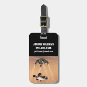 Sky Crane manoeuvre tijdens Curiosity's Mars afdal Bagagelabel (Voorkant verticaal)