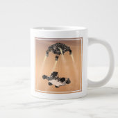 Sky Crane manoeuvre tijdens Curiosity's Mars afdal Grote Koffiekop (Rechts)