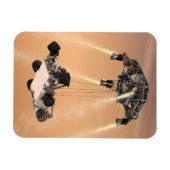 Sky Crane manoeuvre tijdens Curiosity's Mars afdal Magneet (Horizontaal)