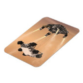 Sky Crane manoeuvre tijdens Curiosity's Mars afdal Magneet (Linkerzijde)