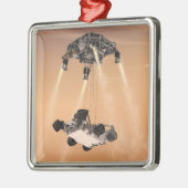 Sky Crane manoeuvre tijdens Curiosity's Mars afdal Metalen Ornament (Links)