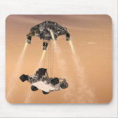 Sky Crane manoeuvre tijdens Curiosity's Mars afdal Muismat (Voorkant)