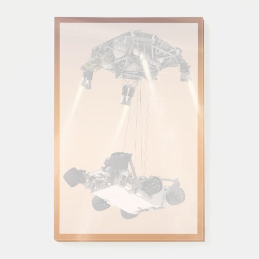 Sky Crane manoeuvre tijdens Curiosity's Mars afdal Post-it® Notes (Voorkant)