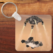 Sky Crane manoeuvre tijdens Curiosity's Mars afdal Sleutelhanger (Voorkant)