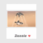 Sky Crane manoeuvre tijdens Curiosity's Mars afdal Sticker (Vel)