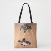 Sky Crane manoeuvre tijdens Curiosity's Mars afdal Tote Bag (Voorkant)