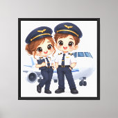 Sky Crew Duo Canvas Afdruk (Voorkant)