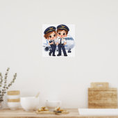 Sky Crew Duo Poster (Keuken)