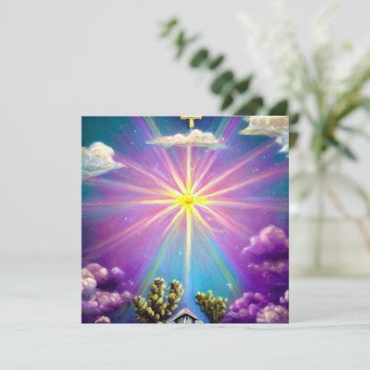 Sky Cross Kerk Kaart (Staand voorkant)