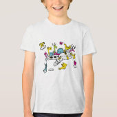 "Sky Cub Adventures T-shirt" ✈️🐾 Tri-Blend Shirt (Voorkant)