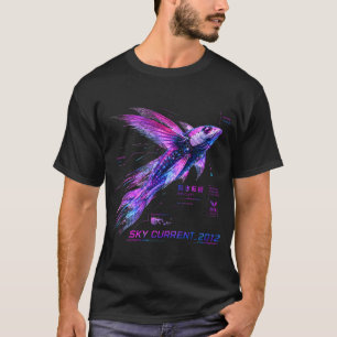 Sky Current 2012 Cyber Vliegende Vis â€“ Neon Biom T-shirt