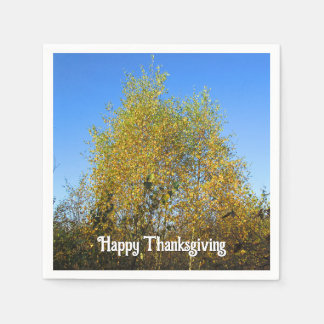 Sky Dancing Autumn Leaves - Aangepaste Thanksgivin Servet