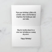 Sky Dancing Autumn Leaves - Aangepaste Verjaardag Kaart (Binnen)